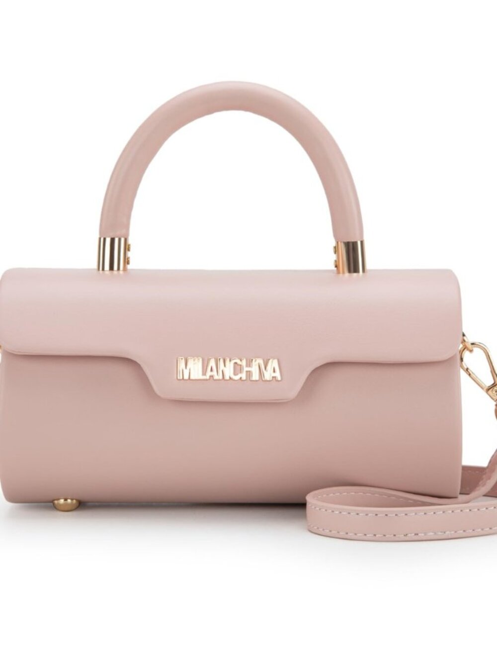 Crossbody Bag for Women, Small Purse Mini Barrel Handbag with Top Handle and